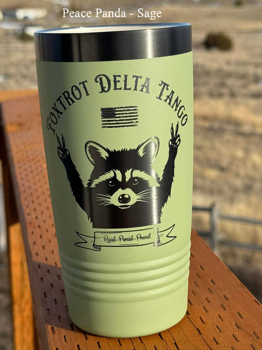 Peace Panda FDT - 20 oz Insulated Cups - Free US Shipping!