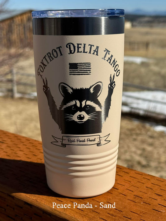 Peace Panda FDT - 20 oz Insulated Cups - Free US Shipping!